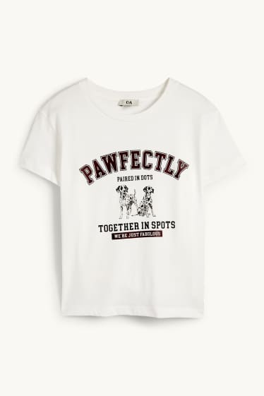 Dámské - Tričko - oversized - bílá