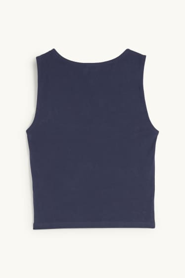 Dámské - Krátký top - tmavomodrá