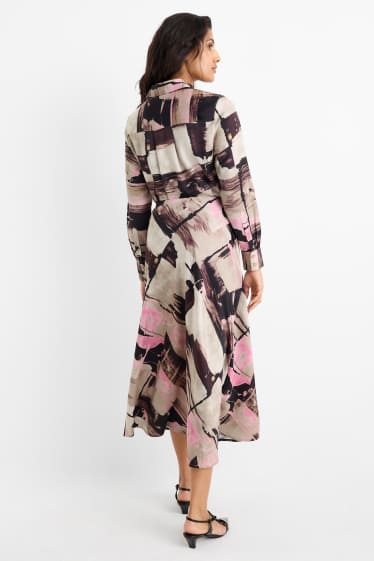 Femmes - Jupe - à motif - beige