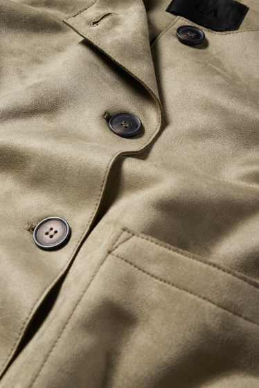 Dona - Jaqueta - pell girada sintètica - caqui