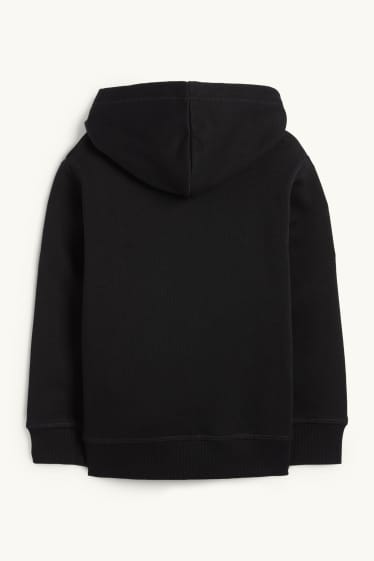 Kinderen: jongens - Halloween - skelet - hoodie - glow in the dark - zwart