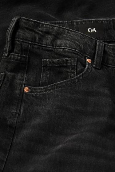 Femmes - Wide leg jean - high waist - noir