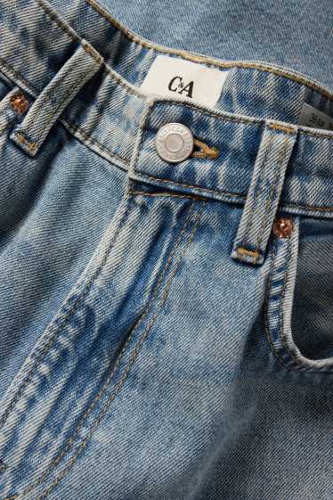 Mujer - Barrel jeans - high waist - vaqueros - azul claro