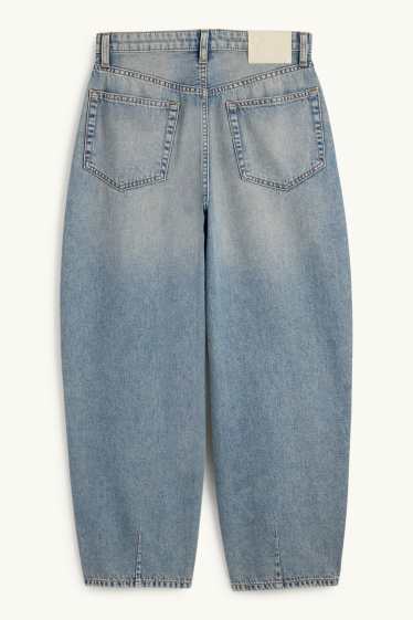 Mujer - Barrel jeans - high waist - vaqueros - azul claro