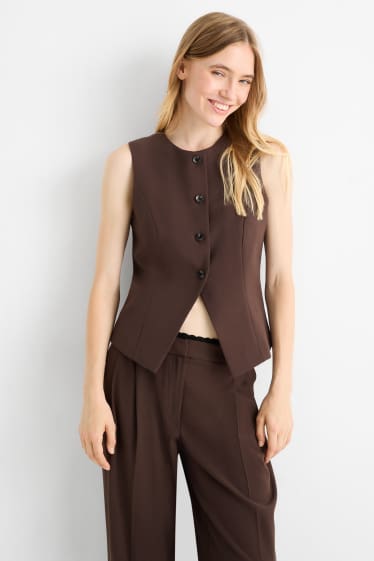 Dona - Armilla - tailored fit - marró fosc