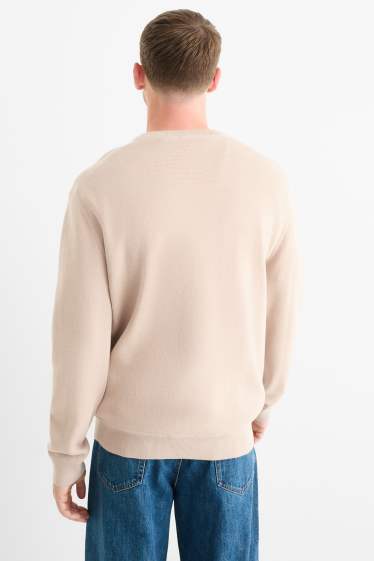 Herren - Pullover - hellbeige