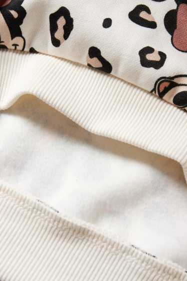 Kinderen: meisjes - Set van 2 - Minnie Mouse - sweatshirt - donker rose