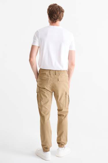 Herren - Cargohose - Tapered Fit - taupe