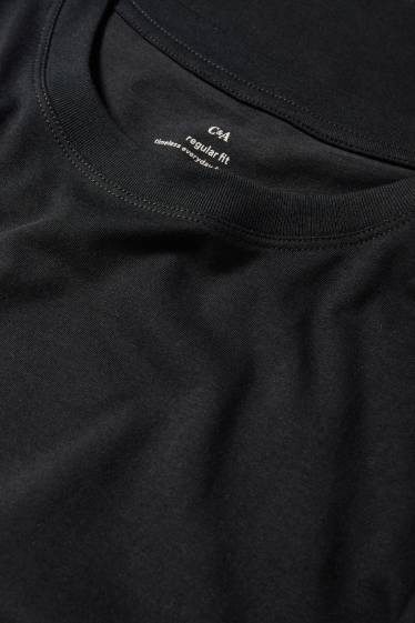 Dames - T-shirt - regular fit - zwart