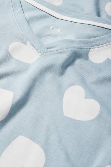 Dona - Camisa de dormir - estampada - blau clar