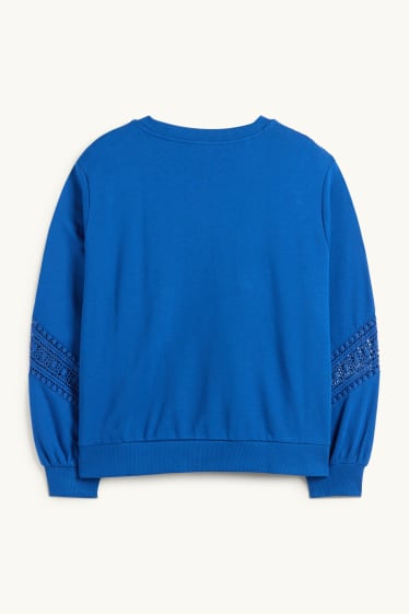 Femei - Bluză de molton - albastru