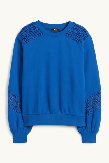 Femei - Bluză de molton - albastru