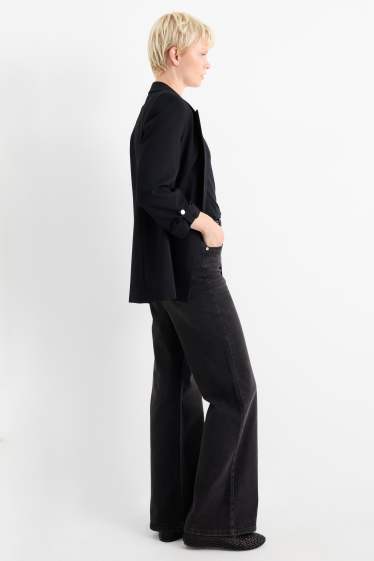 Femmes - Wide leg jean - high waist - noir