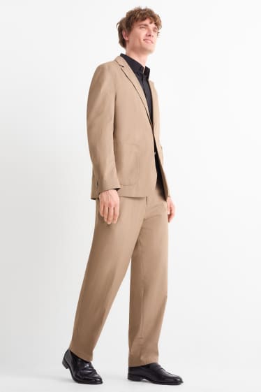 Home - Pantalons combinables - regular fit - marró clar