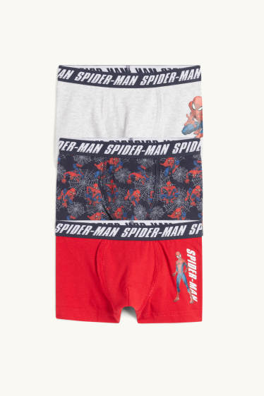 Bambini - Confezione da 3 - Uomo Ragno - boxer - rosso / blu