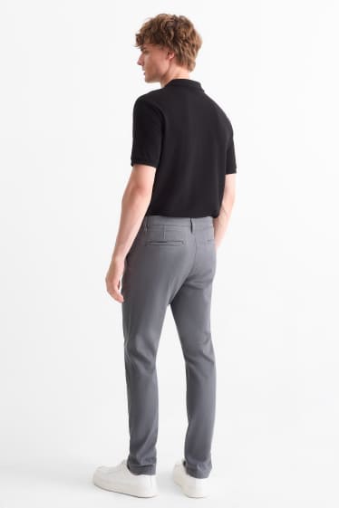 Men - Chinos - slim fit - dark gray