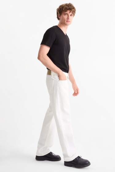 Herren - Relaxed Jeans - weiss