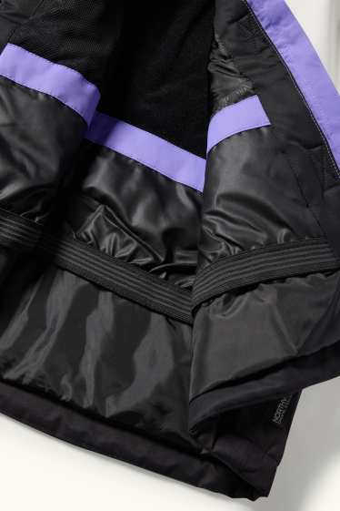 Enfants filles - Veste de ski à capuche - imperméable - violet