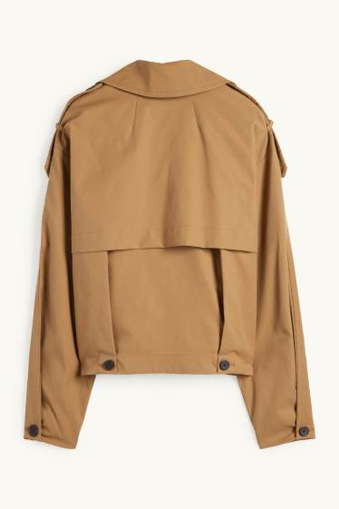 Dona - Gavardina crop - marró