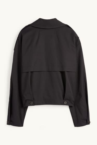 Dona - Gavardina crop - negre