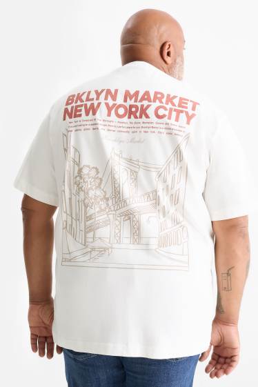 Herren - T-Shirt - Relaxed Fit - weiß