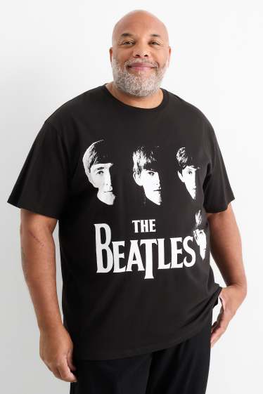 Hommes - T-shirt - relaxed fit - The Beatles - noir