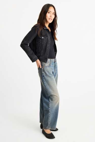 Mujer - Barrel jeans - high waist - vaqueros - azul claro
