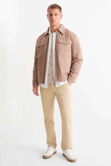 Pánské - Kalhoty chino - regular fit - béžová