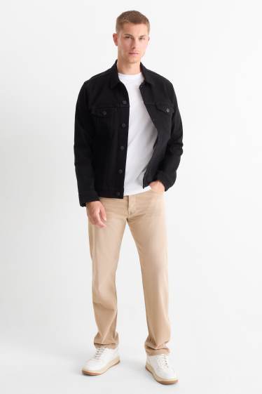 Uomo - Regular jeans con abbottonatura - beige chiaro