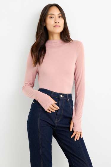 Dona - Samarreta de mànigues llargues - rosa