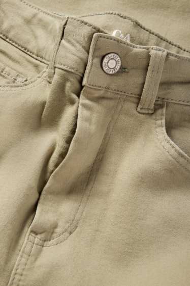 Femmes - Jegging jean - high waist - beige clair