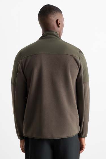 Uomo - Giacca di pile - verde scuro