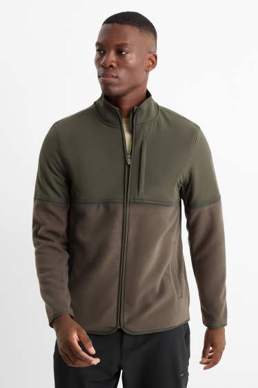 Uomo - Giacca di pile - verde scuro