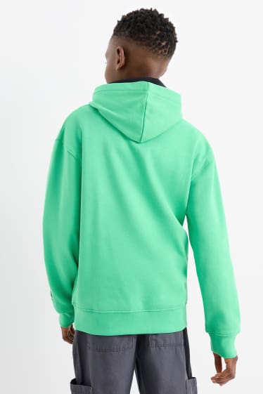 Enfants garçons - Minecraft - sweat à capuche - vert