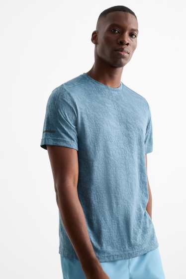 Hombre - Camiseta funcional - con textura - azul