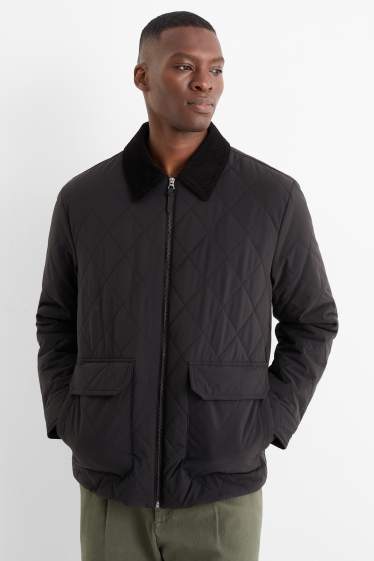 Pánské - Prošívaná bunda - černá