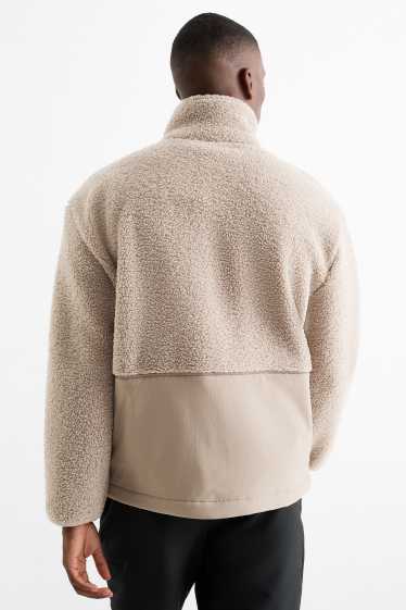 Uomo - Giacca in pile termico - beige