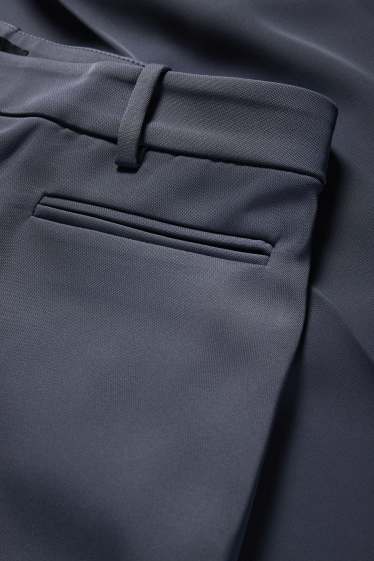 Femei - Pantaloni office - talie înaltă - relaxed fit - albastru închis