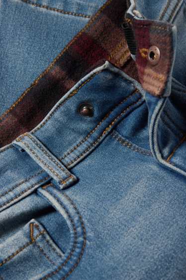Kinder Buben - Slim Jeans - Thermojeans - jeansblau