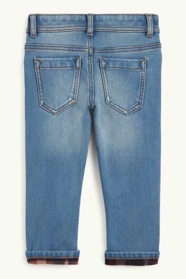 Kinder Buben - Slim Jeans - Thermojeans - jeansblau