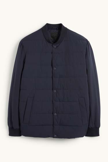 Heren - Blouson met stiksels - waterafstotend - donkerblauw