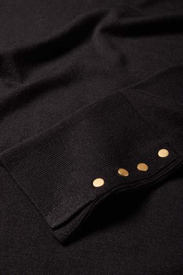 Femmes - Robe en maille - noir
