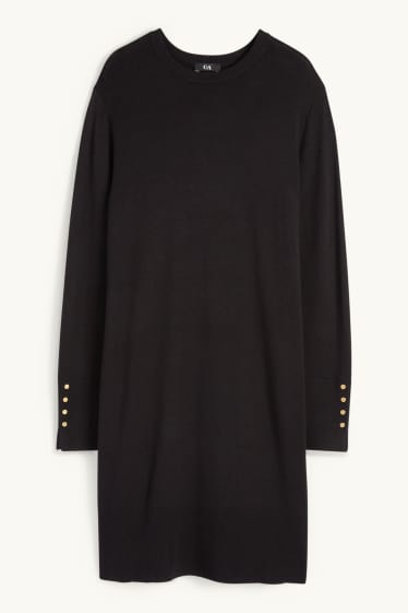 Femmes - Robe en maille - noir
