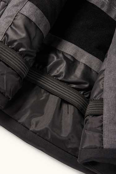 Nen - Jaqueta d’esquí amb caputxa - impermeable - gris fosc