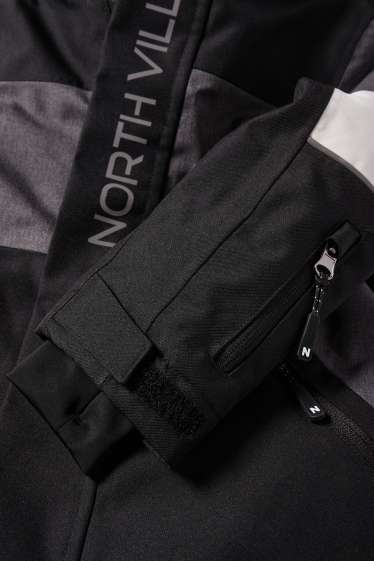 Nen - Jaqueta d’esquí amb caputxa - impermeable - gris fosc