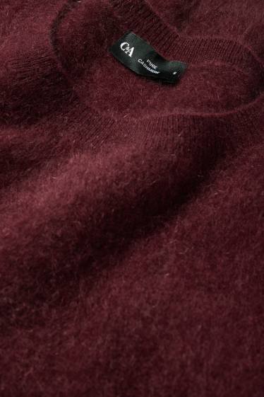 Damen - Kaschmir-Pullover - bordeaux