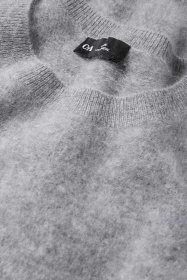 Damen - Kaschmir-Pullover - grau