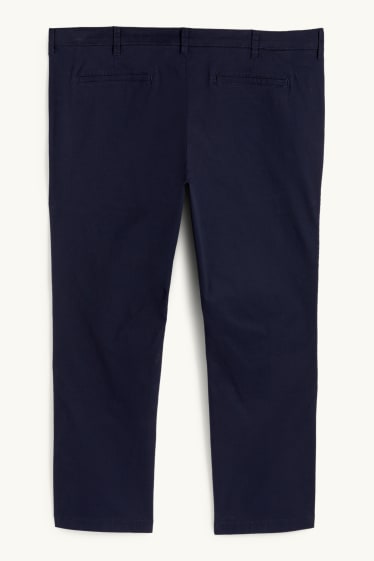 Pánské - Kalhoty chino - regular fit - tmavomodrá