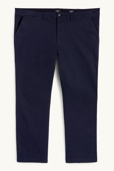 Pánské - Kalhoty chino - regular fit - tmavomodrá