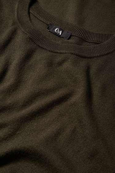 Damen - Strickkleid - dunkelgrün